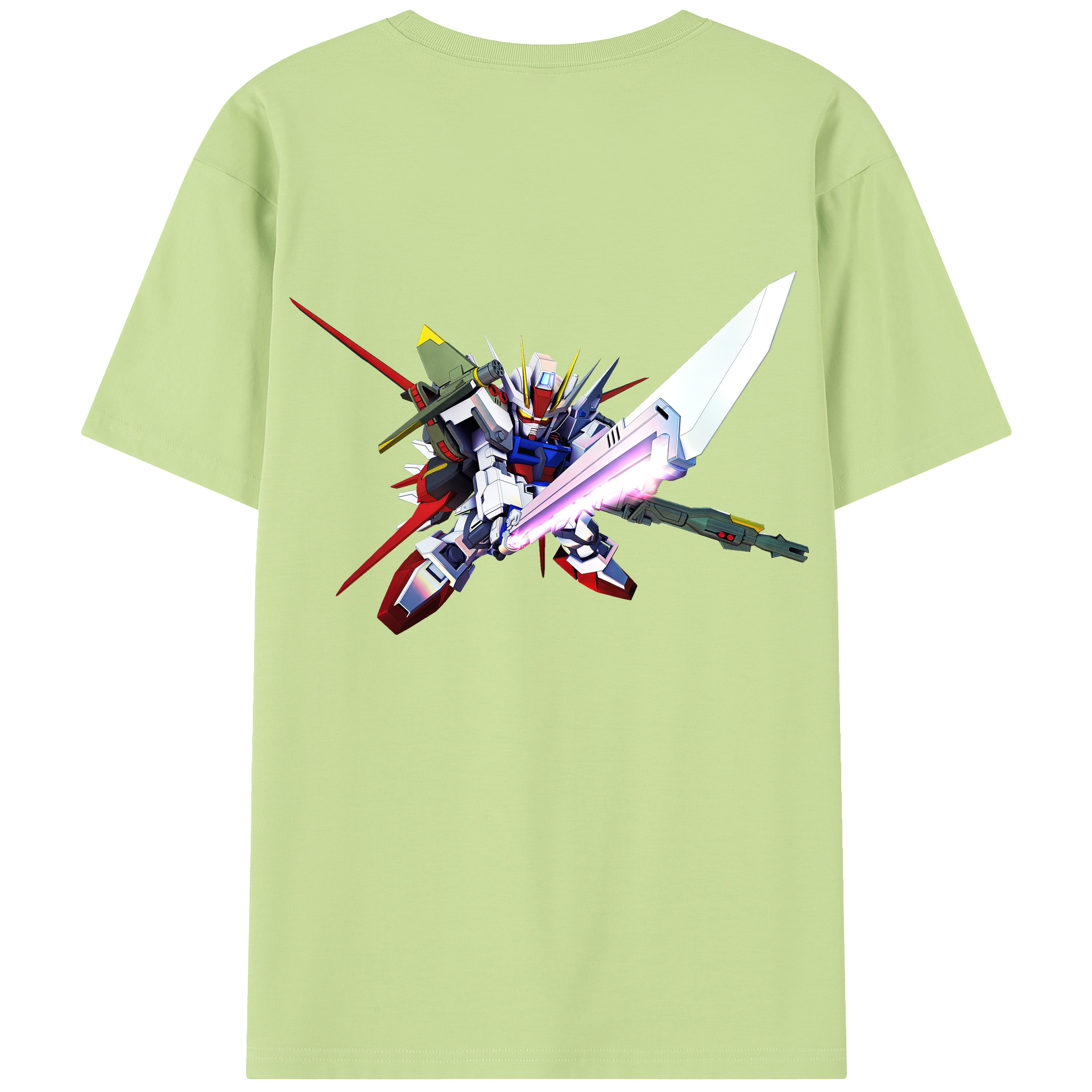 （画像用） 機動戦士ガンダム Mobile Suit Gundam 綿100％半袖Tシャツ（背面プリント）